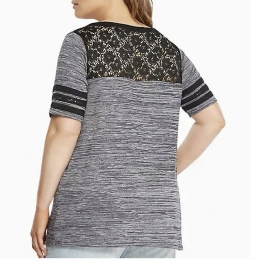 Lace Knit Football Tee Torrid